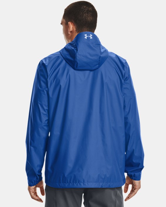 Men's UA Storm Forefront Rain Jacket, Blue, pdpMainDesktop image number 1
